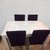Mesa + 4 sillas chenille