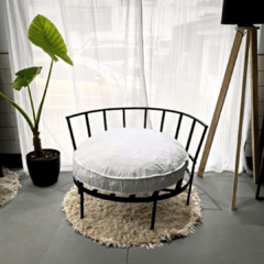 Camastro de Hierro Circular 70cm & Almohadón - comprar online