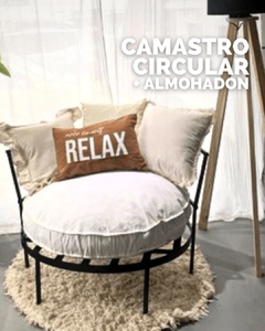 Camastro de Hierro Circular 70cm & Almohadón