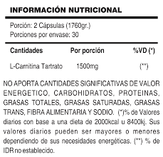 Carnitine 1500 x 60. Hoch Sport - comprar online