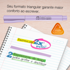 Marca Texto Faber-Castell Grifpen Tons Pastel 6 cores na internet
