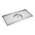 Mesada 1,20 cm de acero inoxidable Delos. Bacha central