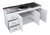 Bajo Mesada Express 1,60 Mts 160 X 50 X 82 Cm Sin Bacha - comprar online