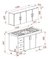 Combo Cocina Bajo Mesada Y Alacena 1,40 Mts 1.40 X 50 X88 Cm - comprar online