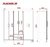 Placard Ropero Mosconi 6 Puertas 2 Cajones Tabaco Sr - MyM Hogar