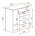 Cómoda Express Mosconi 101 X 48 X 102 Cm - MyM Hogar