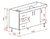 Bajo Mesada Express 1,40 Mts 140 X 50 X 82 Cm SIN BACHA - MyM Hogar