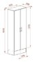 Escobero Blanco Mosconi 60 X 32 X 152 Cm - MyM Hogar