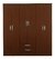 Placard Ropero Mosconi 6 Puertas 2 Cajones Tabaco Sr - tienda online