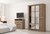 Placard Ropero 4 Puertas C/ Espejos 1.25 M Dl352 Delos - tienda online