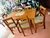 MESA DE MADERA MOBILIA 1.40 + 6 SILLAS