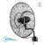 VENTILADOR DE PARED LILIANA INDUSTRIAL Sistema CoolBreeze Modelo: VWI32CB - MyM Hogar