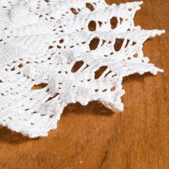 Toalhinha branca em crochê - Art Familiar Artesanato