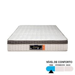 Conjunto Colchão Casal Impact com Box Universal Bege 138x188x73cm - Sonno Colchões