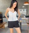 Blusa Alça com Recorte