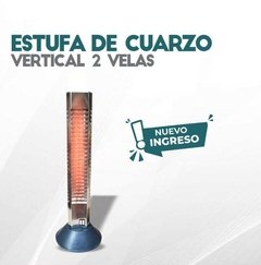 ESTUFA DE CUARZO VERTICAL 2 VELAS