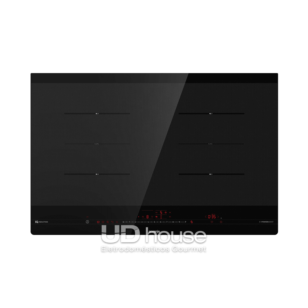 cooktop de indução homemade 4 zonas preto 80cm 220v gorenje