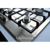 cooktop a gás série artigiano - semiprofissional - 5 queimadores - mesa selada - inox - 72 cm - 220v - elanto - UD House