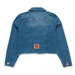 Campera de jean clara sin cintura - Celeste - comprar online