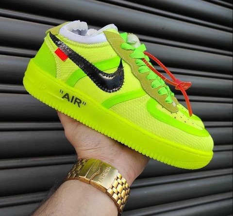 nike air force verde off white