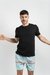 Remera Manga Corta Dustin Black - comprar online