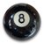 BOLA SUELTA NEGRA DE POOL 57 mm
