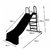 TOBOGÁN FIBRA DE VIDRIO 4 ESCALONES - tienda online
