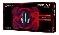 Kit Mouse Gamer Usb Pc Retroiluminado + Mouse Pad Noga St800 - comprar online