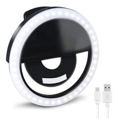 Aro De Luz Led Para Celular Recargable Usb Selfies