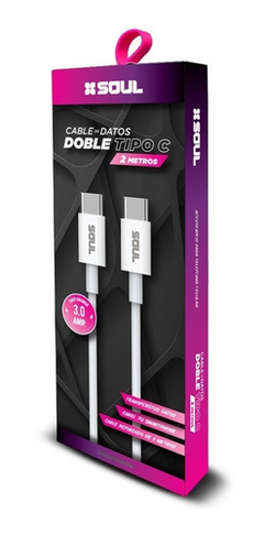 Cable Tipo C A Tipo C 2 Metros Carga Rapida