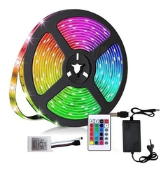 Kit Completo Tira Luces Luz Led 5050 Rgb + Control + Fuente - comprar online