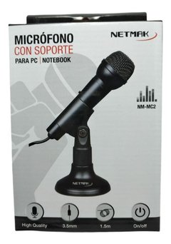 Microfono Para Pc/notebook Con Pie-miniplug High Quality - comprar online