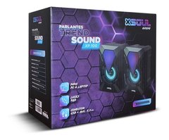 Parlante Gamer Luz Led Cable Usb Y 3.5 Pc Notebook Celular - comprar online