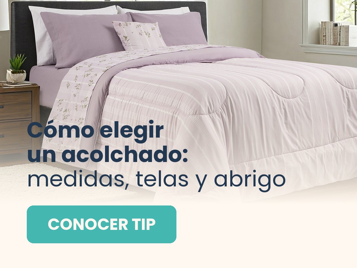 Cómo elegir un acolchado: medidas, telas y abrigo