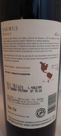 SAURUS SELECT MERLOT - comprar online