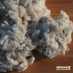 Borra de seda Natural sin proceso x500grs