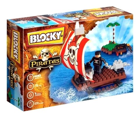 Bloques Blocky Piratas 100