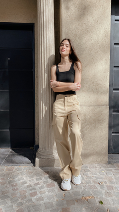 PANTALÓN CARGO GABARDINA - comprar online