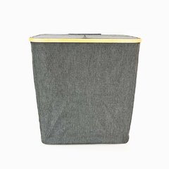Cesto Para Ropa Tela y Bamboo