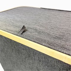 Cesto Para Ropa Tela y Bamboo - comprar online