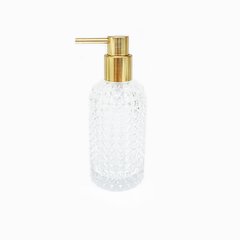 Dispenser Vidrio Pico Dorado Piramides