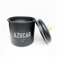 Lata Azucar Aluminio Negra - comprar online