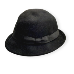SOMBRERO PAÑO NEGRO C/MOÑO