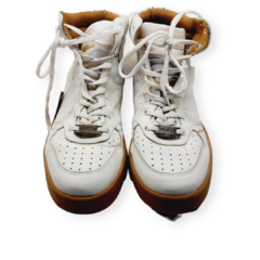 ZAPATILLAS BOTITA SIMIL CUERO BLANCA URBAN COW Nº39