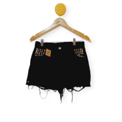 SHORT C/TACHAS PLATEADAS EN BOLSILLO T.30