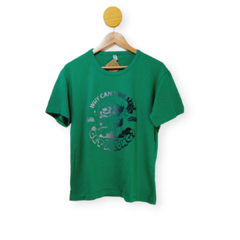 REMERA VERDE ESTAMPADA T.L