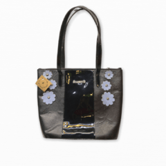 CARTERA NEGRA C/FLORES CELESTE LAZARO