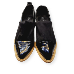 ZAPATOS CHAROL/TELA NEGRO EN PUNTA N°39 PARISIEN - comprar online