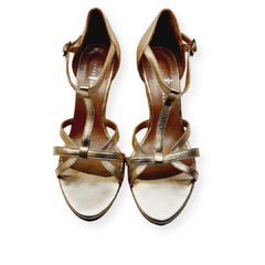 SANDALIAS DORADAS RENZO RAINERO N°38 - comprar online