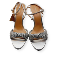 SANDALIAS PLATEADAS TIRAS FINAS ZARA N°41 - comprar online